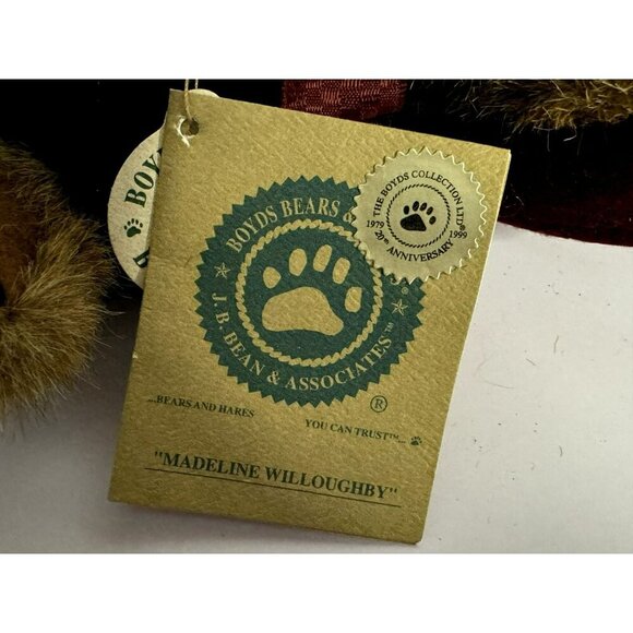 Boyds Bears Madeline Willoughby & Waldo Bearsworth Retired Golden Plush Posable - Picture 8 of 16